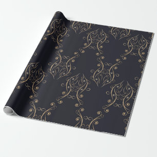 Art Deco nahtloses Muster. Vintage-Hintergrund mit Geschenkpapier