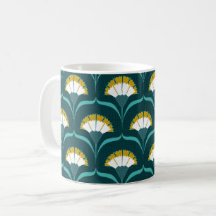 Art Deco Nelken Kaffeetasse