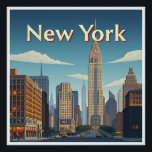Art Deco. New York Poster<br><div class="desc">Plakat New York Art Vintage "Art Deco"</div>