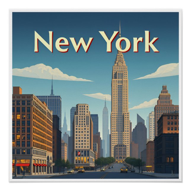 Art Deco. New York Poster (Vorderseite)