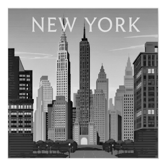 Art Deco. New York Poster (Vorderseite)