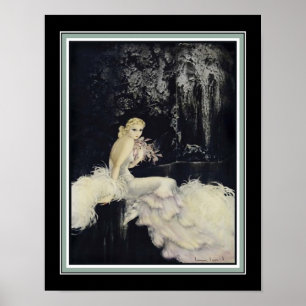 Art Deco "Night Garden" von Louis Icart Poster