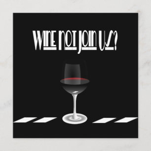 Art Deco Noir Chic Cocktailparty Einladung