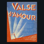 Art Deco Noten in den 1920ern Poster<br><div class="desc">Ein Deko-Stil,  der von Rene Magaritte für Noten in den 20er Jahren gezeichnet wurde.</div>