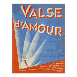 Art Deco Noten in den 1920ern Poster