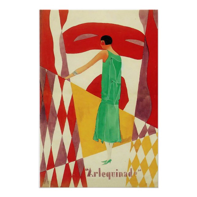 Art Deco Noten in den 1920ern Poster (Vorderseite)