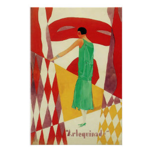 Art Deco Notenblätter in den 1920er Jahren Poster