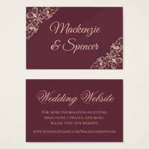 Art Deco Nouveau   Burgundy Blush Wedding Website