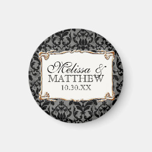 Art Deco Nouveau Gatsby Style Gold an Spitzen Look Magnet