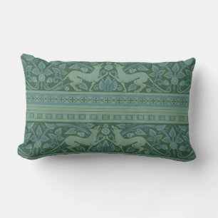 Art Deco Nouveau Hund Natur Tier Muster Lendenkissen