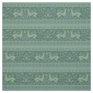 Art Deco Nouveau Hund Natur Tier Muster Stoff