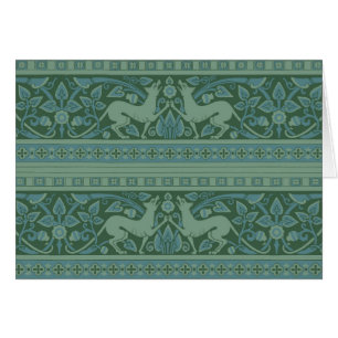 Art Deco Nouveau Hund Natur Tiermuster