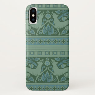 Art Deco Nouveau Hund Natur Tiermuster Case-Mate iPhone Hülle