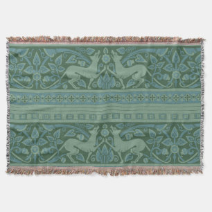 Art Deco Nouveau Hund Natur Tiermuster Decke