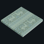 Art Deco Nouveau Hund Natur Tiermuster Galerieleinwand<br><div class="desc">Jugendstil - Tiere - Dieses wirbelnde,  reich blaue Jugendstil-Hundsmuster ist ein antikes Muster,  das auf dem William Burges Tapete Fries aus der Mitte des 19. Jahrhunderts basiert.</div>