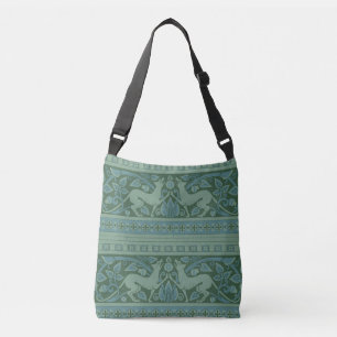 Art Deco Nouveau Hund Natur Tiermuster Tragetaschen Mit Langen Trägern