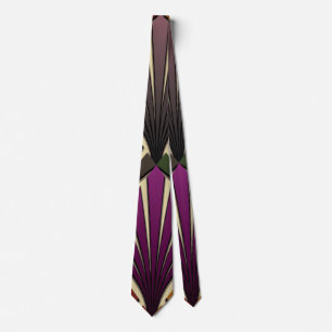 Art Deco,Nouveau,Jägergrün,Navyblau,Gelb, Krawatte