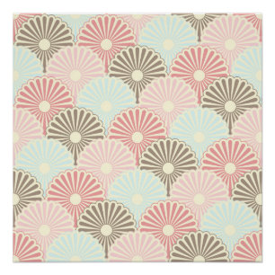 Art Deco,Nouveau,vintage,Muster,retro,Pastellfarbe Poster