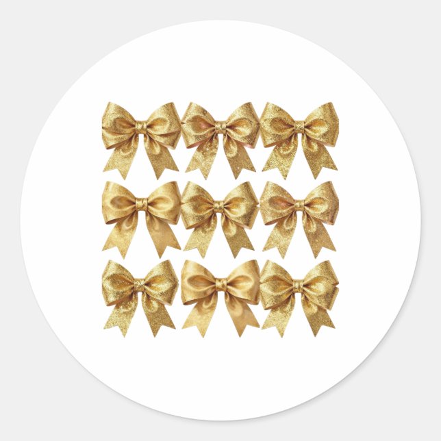 Art Deco Opulence Geometric Patterns Runder Aufkleber (Vorderseite)