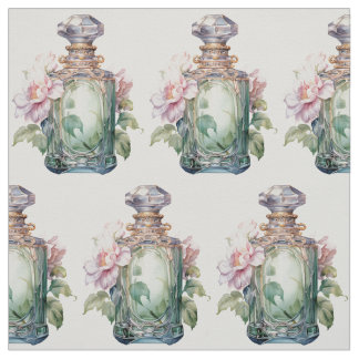 Art Deco Opulence Parfüm Flasche Grün Stoff