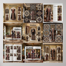 Art Deco Opulenz Geometrische Muster IX HER_XHU_00 Poster