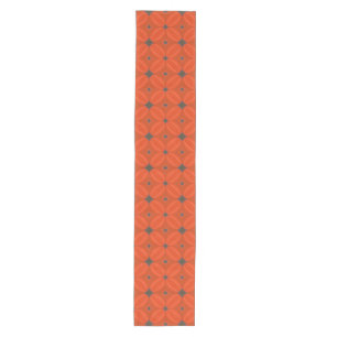 Art Deco Orange und Grautafel Runner Mittelgroßer Tischläufer