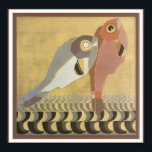 Art Deco Pair of Fish Poster<br><div class="desc">Vintage Art Deco Darstellung von zwei Fischen.</div>