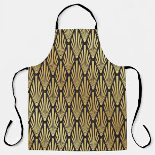 Art Deco Palms: Schwarzes Gold. Schürze