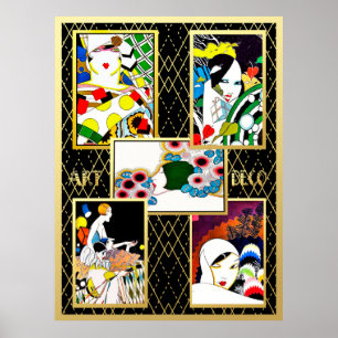 Art Deco Para Todos Ladys. Poster