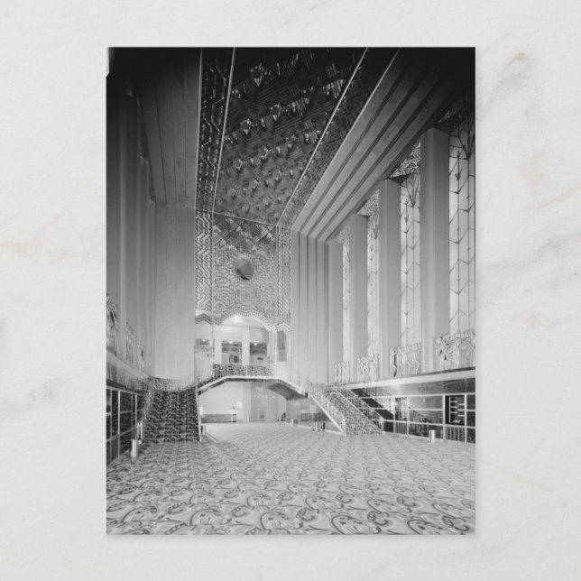 Art Deco Paramount Theater, Oakland, CA Postkarte (Vorderseite)