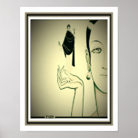 Art Deco Paris Fashion Print