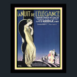 Art Deco Paris Gala "Night of Elegance" 16x20 Poster<br><div class="desc">LaNuit de L'elegance 1920er Jahre Art Deco</div>