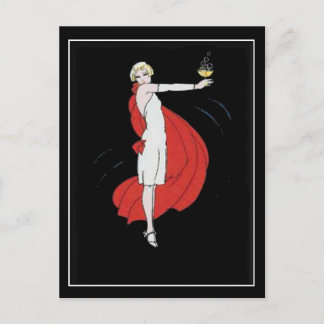 Art Deco Party Giro del Malcantone Vintage Postkar Postkarte