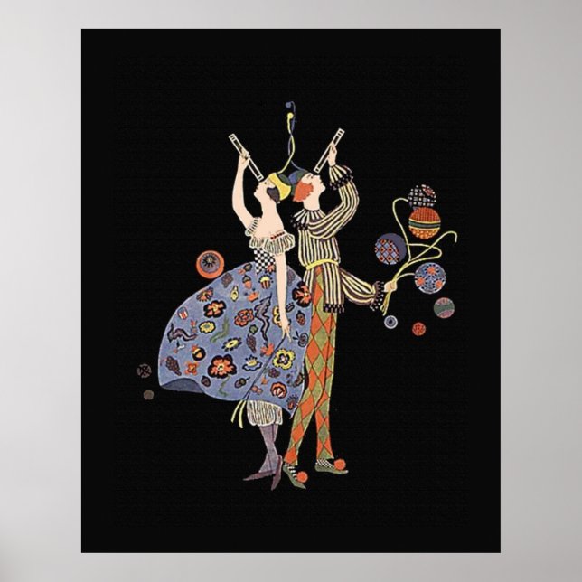 Art Deco Party WW1 Fundraising-Party Poster (Vorne)