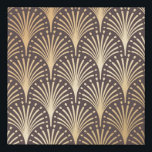 Art Deco Pattern. Seamless golden background. Mini Künstlicher Leinwanddruck<br><div class="desc">Art Deco Pattern. Seamless golden background. Minimalistic geometric design. Vintage line design. 1920-30s motifs. Luxury vintage illustration</div>
