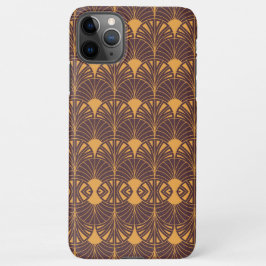 Art Deco pattern with fan-shaped motifs iPhone 11Pro Max Hülle