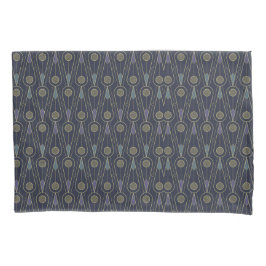 Art Deco pattern with geometric shapes in gold Kissenbezug