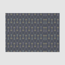 Art Deco pattern with geometric shapes in gold Seidenpapier