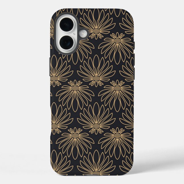 Art Deco pattern with gold floral motifs  Case-Mate iPhone Hülle (Rückseite)