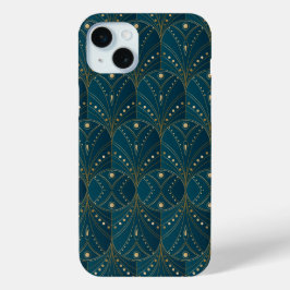 Art Deco pattern with gold geometric shapes Case-Mate iPhone Hülle