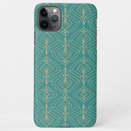 Art Deco pattern with gold geometric shapes  iPhone 11Pro Max Hülle