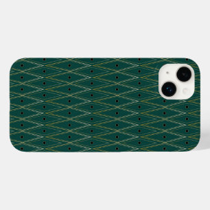 Art Deco Patterns Swatcht Green DIamonds Case-Mate iPhone 14 Plus Hülle