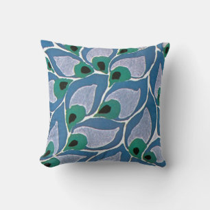 Art Deco Peacock - Pillow Kissen