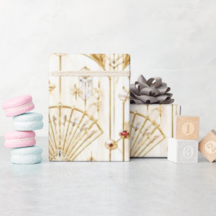 Art Deco Perlen-Juwel Weihnachtsverpackungspapier Geschenkpapier