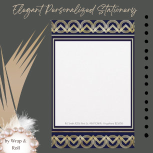 Art Deco Personalisiert Stationery Briefpapier