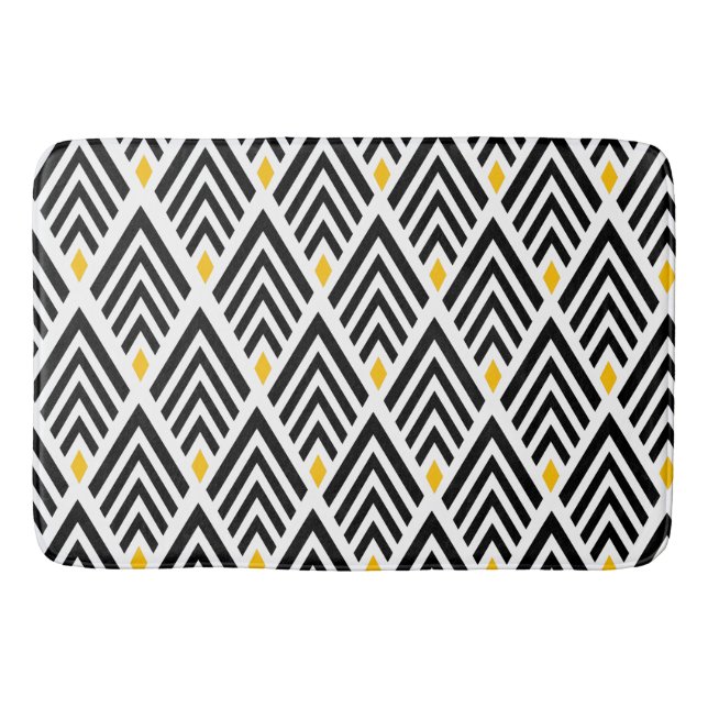 Art Deco Pfeilmuster Badematte (Vorderseite)