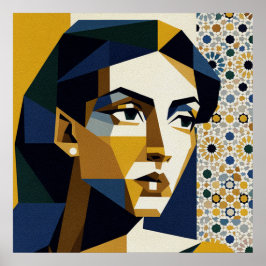 Art Deco Piano Woman Poster Jazz Age Music Room