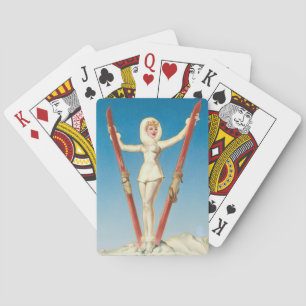 Art Deco Pin Up Spielkarten