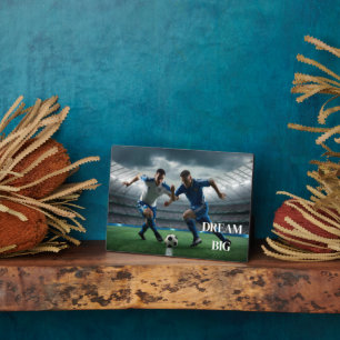 Art Deco Plaque-Soccer Fotoplatte