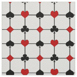 Art Deco Playing Card Anzug v2 Stoff